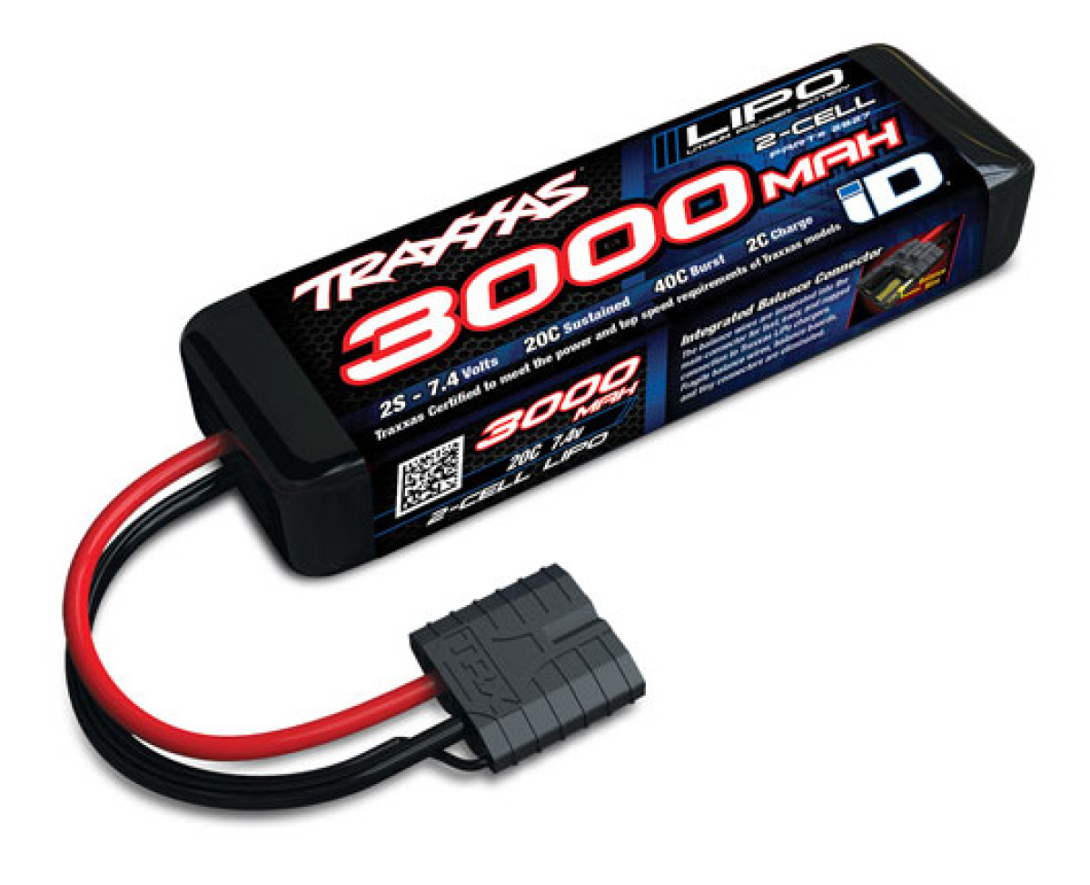 Li-Po 7.4V 2S 3000mAh 20C iD-kontakt Traxxas 2827X