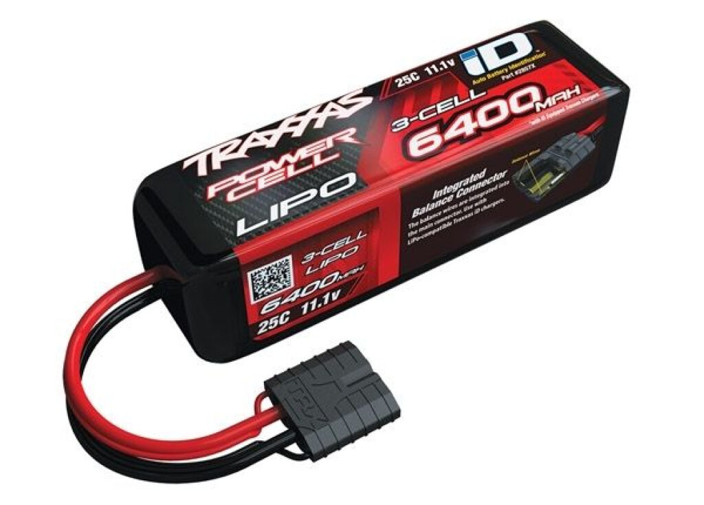 LiPo Batteri 3S 11,1V 6400mAh 25C iD Traxxas 2857X