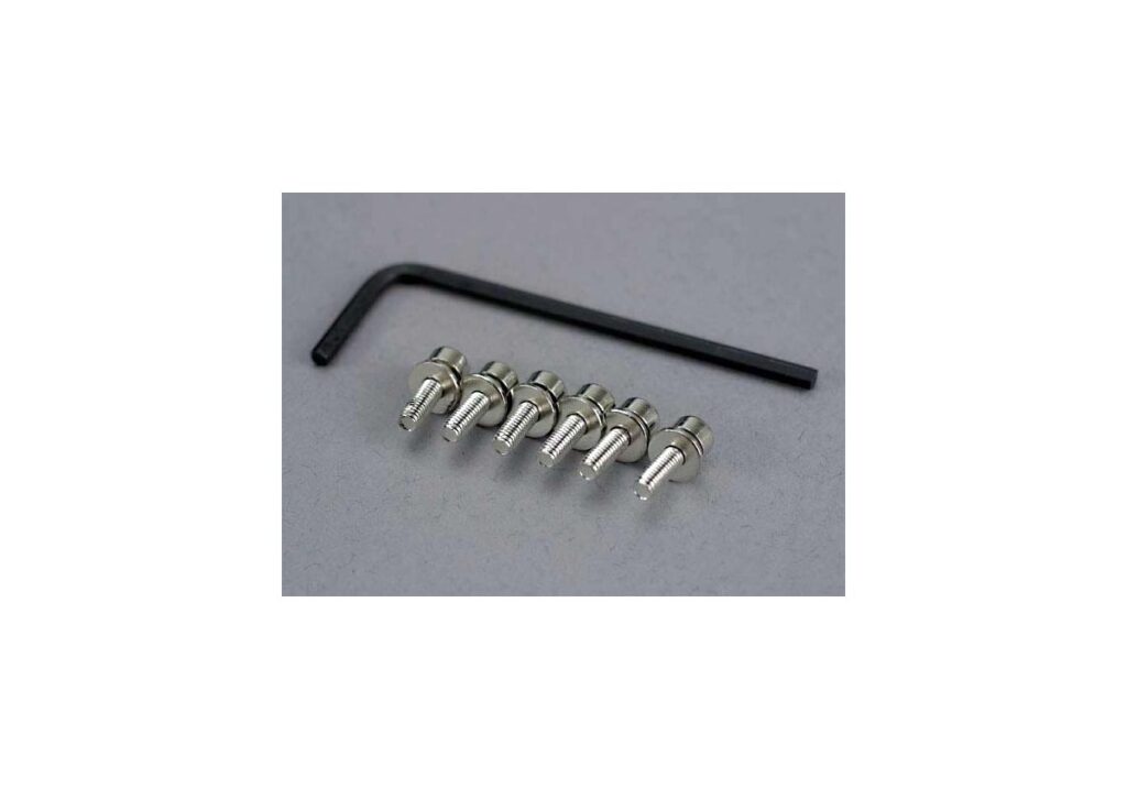 Skruv M3x10mm Hög Insex med Låsbricka (6st) + Nyckel 3159