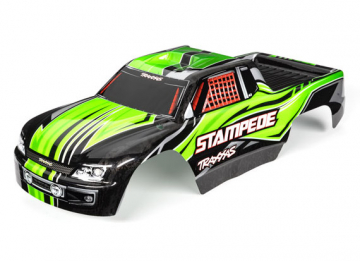 Kaross Stampede 2WD Grön Målad 3651G