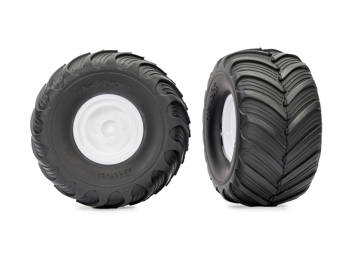 Däck & Fälg Terra Groove/ Vit 2.0/3.0" Truck (2) 3663-WHT
