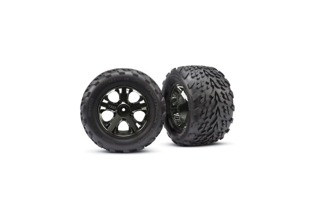 Däck/fälg Talon/All-Star Svart Krom 2.8" TSM Fram (2)
