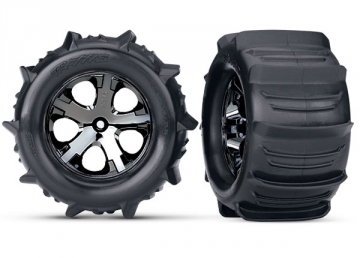 Däck & Fälg Paddel/ All-Star Svart Krom 2.8" TSM Bak (2) 3689