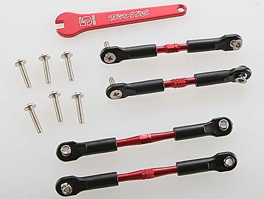Turnbuckle Camberstag Set Aluminium Röd 3741X