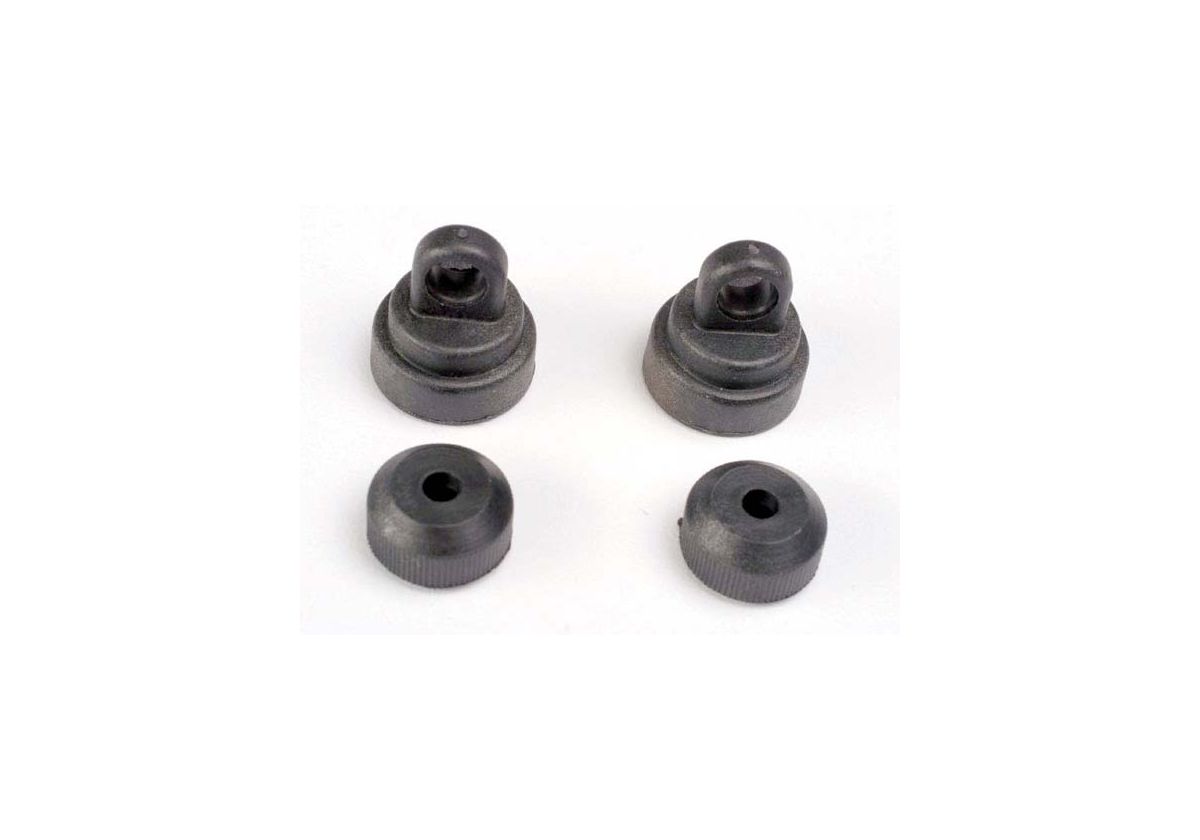 Dämpartopp + Botten Svart (2+2) UltraShocks Traxxas 3767