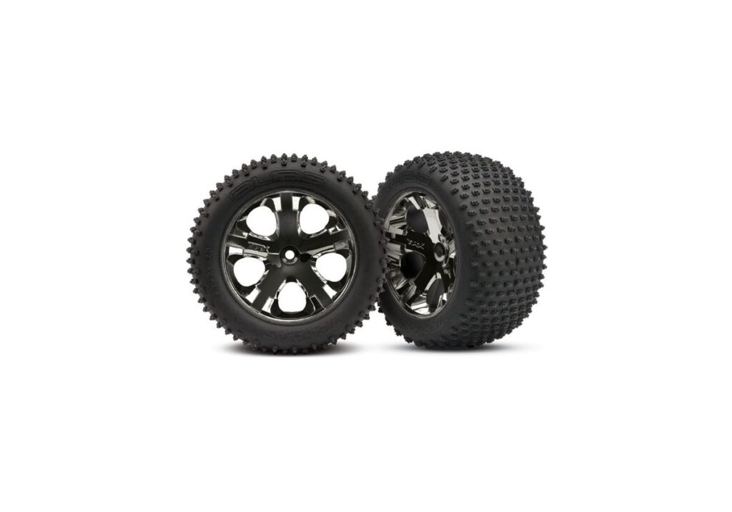 Däck & Fälg Alias/All-Star Svart Krom 2.8" TSM Bak (2) 3770A