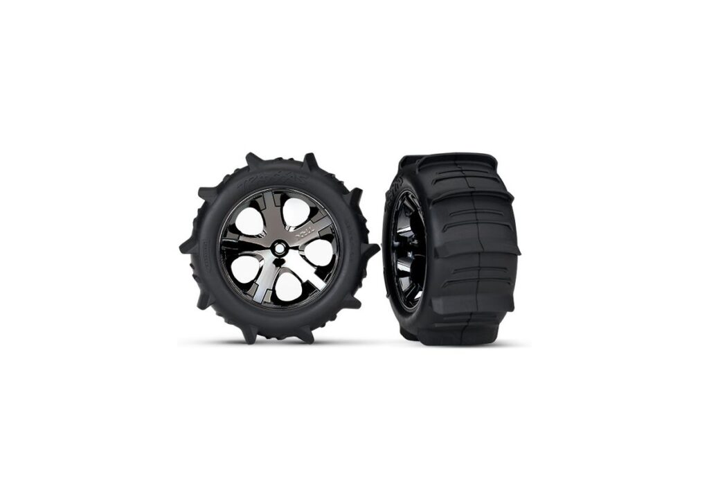 Däck & Fälg Paddel/All-Star Svart Krom 2.8" TSM Bak (2) 3776