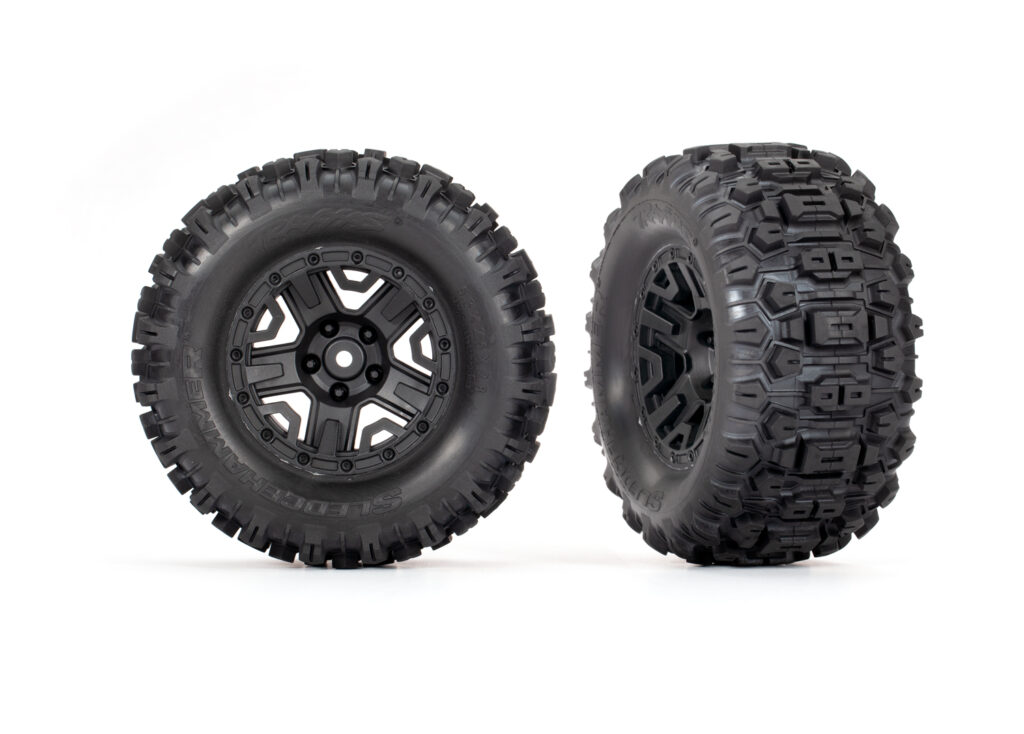 Däck & Fälg Sledghammer/ Svart 2.8" TSM El Bak (2) 3778