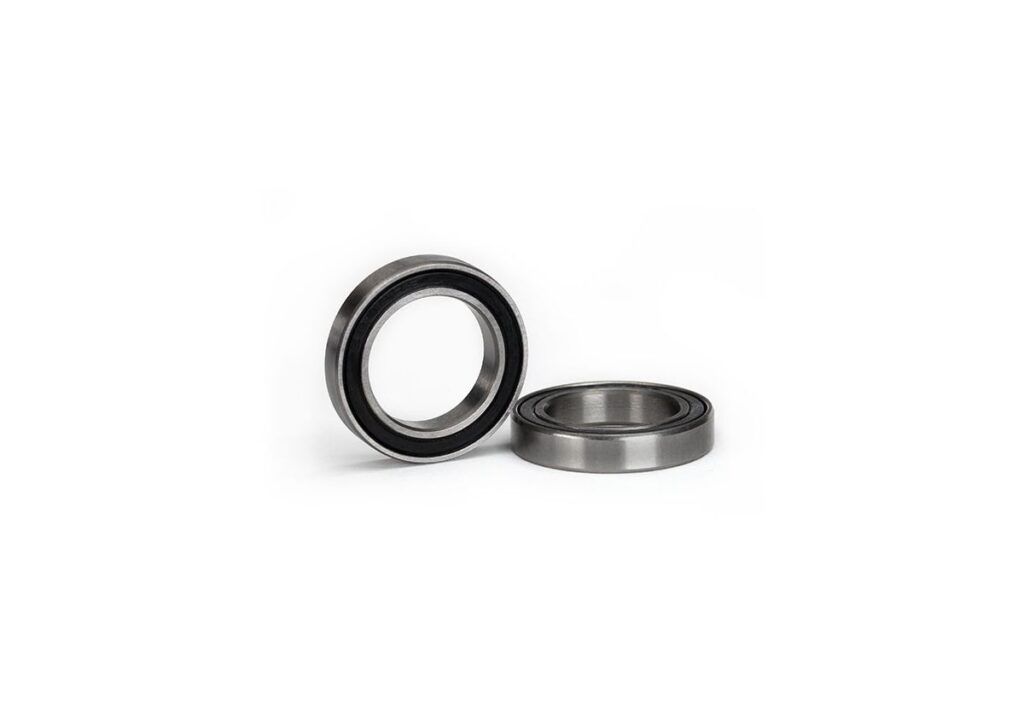 Kullager 17x26x5mm Gummitätat Svart (2) 5107A