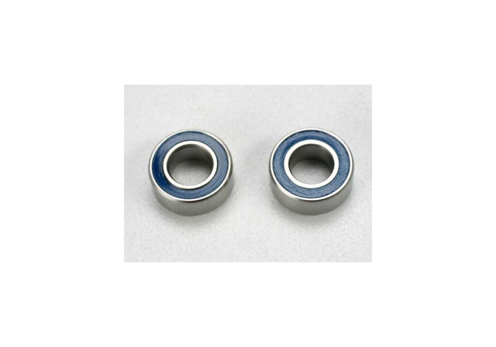 Kullager 5x10x4mm Gummitätat Blå (2) 5115