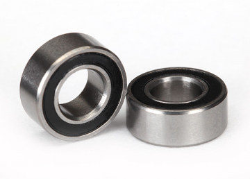 Kullager 5x10x4mm Gummitätat Svart (2) 5115A