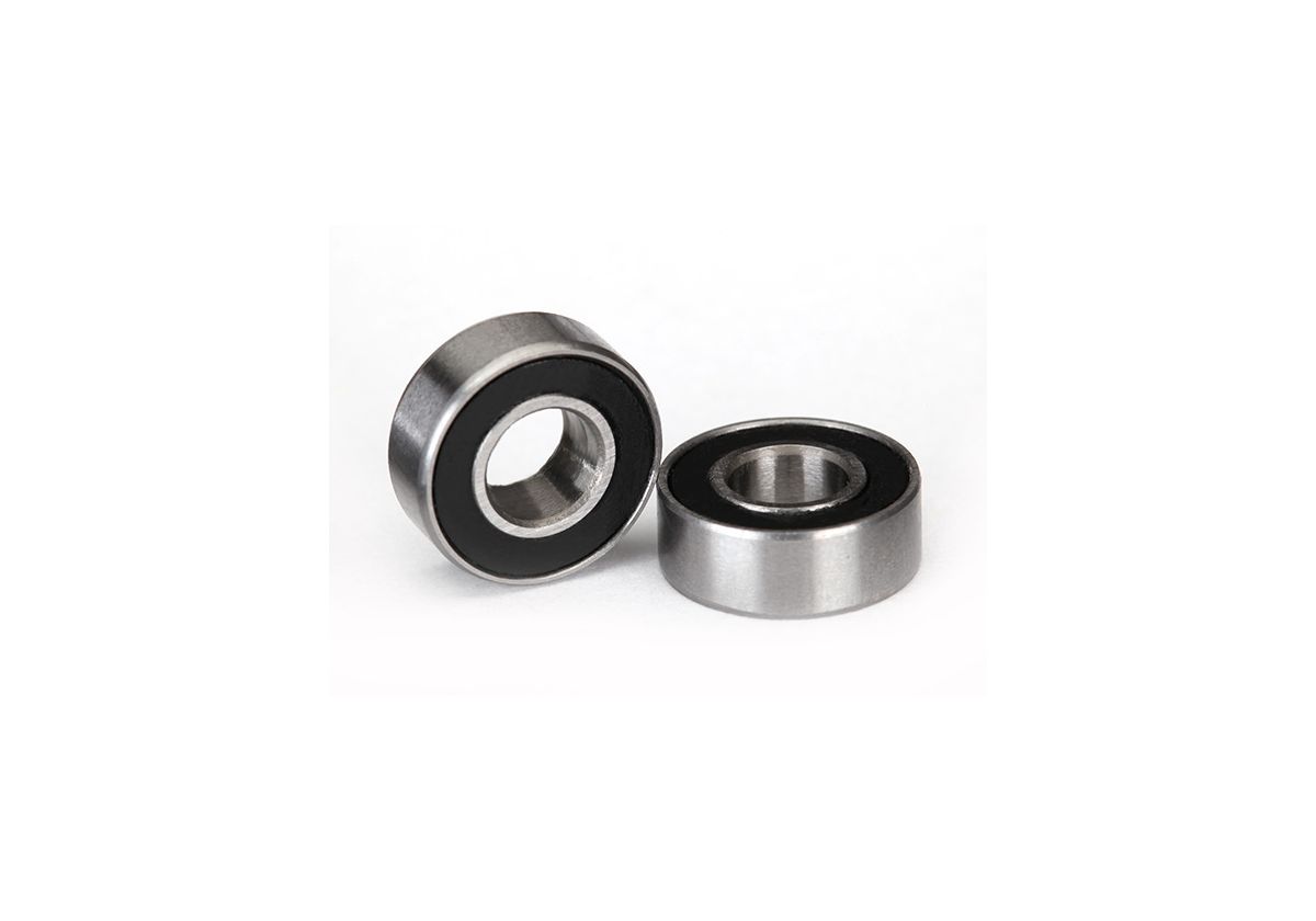 Kullager 5x11x4mm Gummitätat Svart (2) 5116A