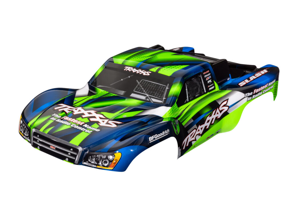 Kaross Slash 2WD/4x4 Grön & Blå Målad* 5851G