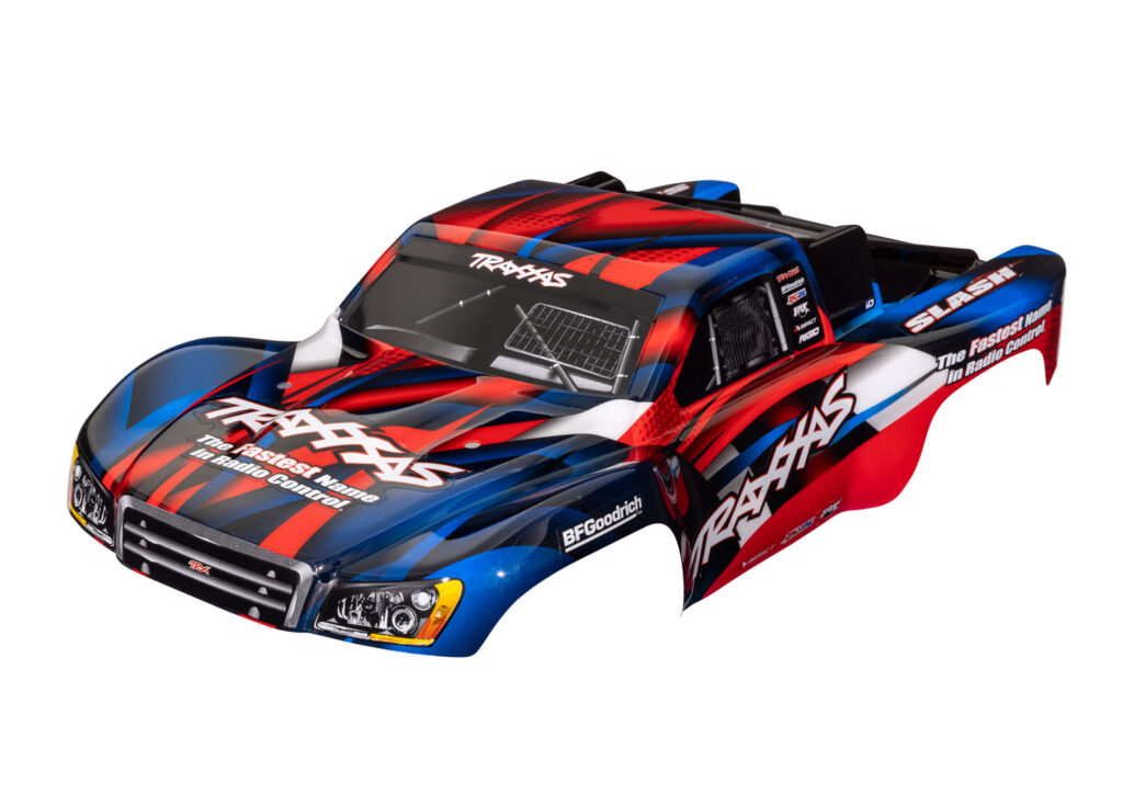 Kaross Slash 2WD/4x4 Röd & Blå Målad* 5851R