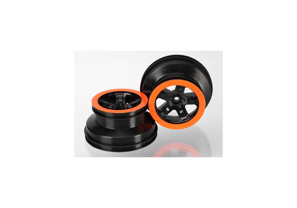 Fälg SCT Svart-Orange 2.2/3.0" 4WD/2WD Bak (2) 5868X