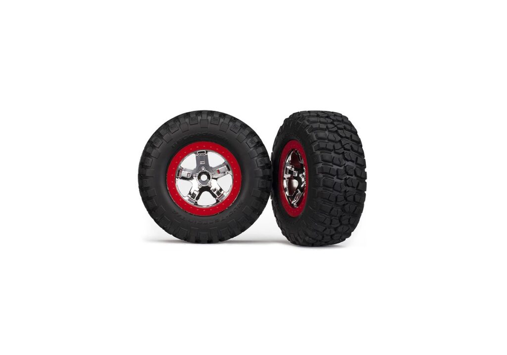 Däck & Fälg BFGoodrich/SCT Krom-Röd 2WD Fram (2) 5869