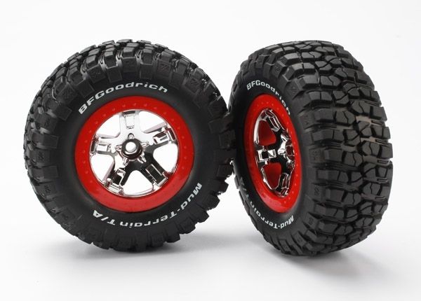 Däck & Fälg BFGoodrich/SCT Krom-Röd 2WD Fram (2) 5869 - Bild 2