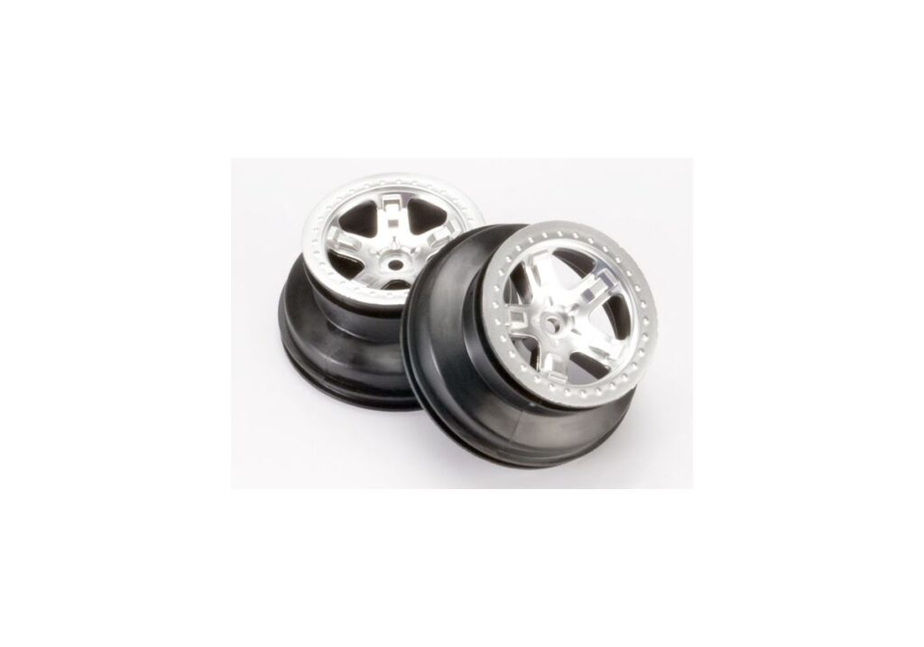 Fälg SCT Matt Krom 2.2/3.0" 2WD Fram (2) 5874