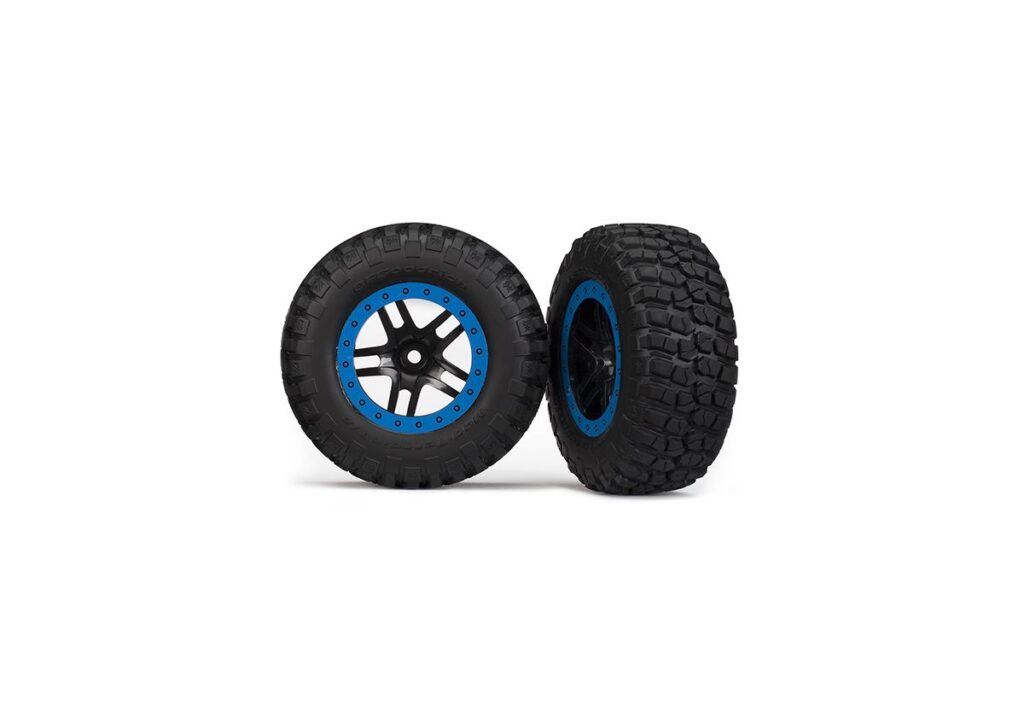 Däck/fälg BFGoodrich/S-Spoke Svart-Blå 4WD/2WD Bak (2)