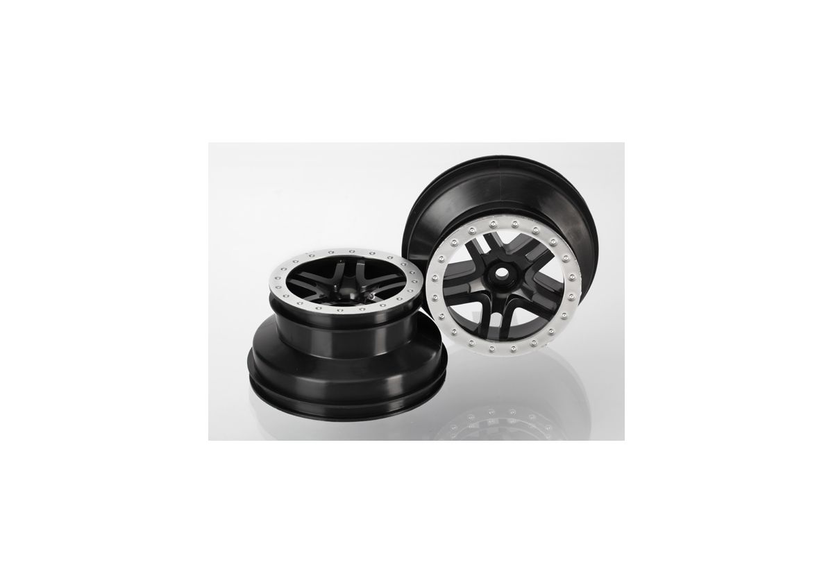 Fälg SCT Split-Spoke Svart-Matt Krom 2.2/3.0" 4WD/2WD Bak(2)