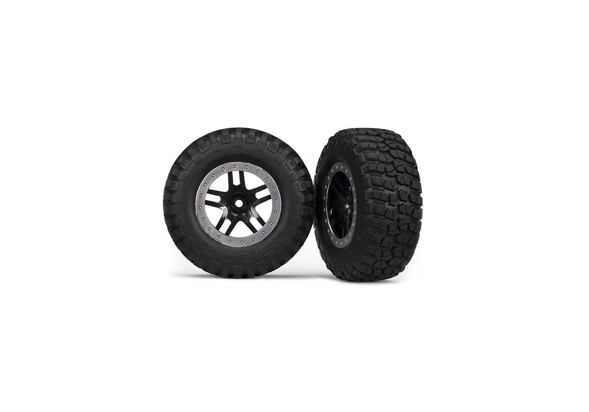 Däck/fälg BFGoodrich/S-Spoke Svart-Matt Krom 2WD Fram (2)