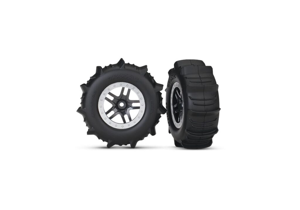 Däck/fälg Paddel/Split-Spoke Matt Krom 4WD/2WD Bak TSM (2)