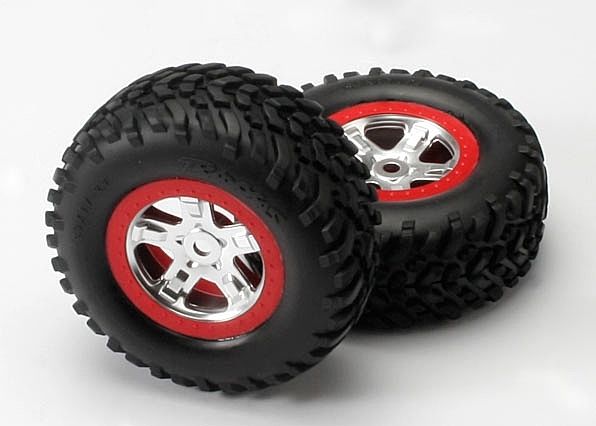 Däck & Fälg SCT/SCT Krom-Röd (14mm) (2) 5973A - Bild 2