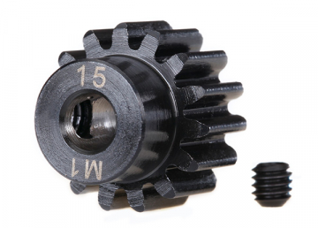 Motordrev (Pinion) 15T 1.0M för 5mm Axel (Fräst, Härdad) 6487R