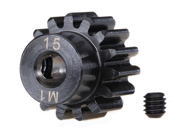 Motordrev (Pinion) 15T 1.0M för 5mm Axel (Fräst, Härdad) 6487R - Bild 2
