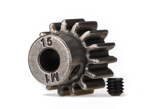 Motordrev (Pinion) 15T 1.0M för 5mm Axel (Endast för Ståldrev) 6487X - Bild 2