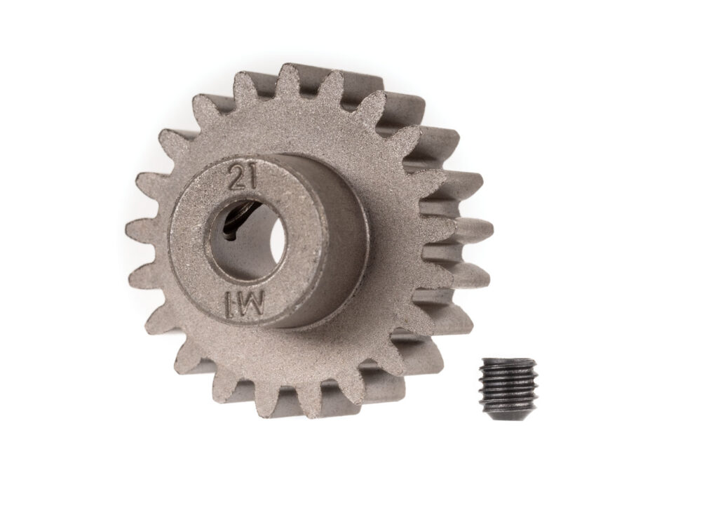 Motordrev (Pinion) 21T 1.0M för 5mm Axel (för ståldrev)