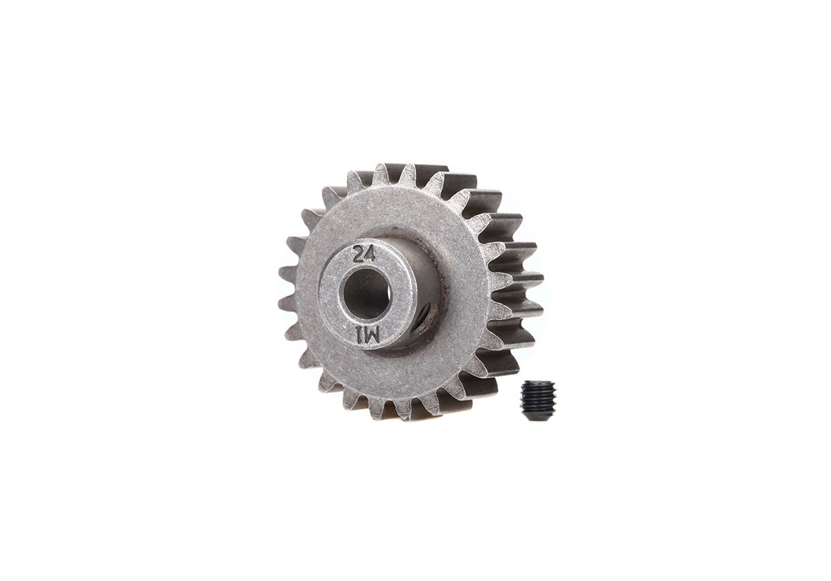 Motordrev (Pinion) 24T 1.0M för 5mm Axel (för ståldrev)