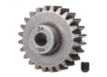 Motordrev (Pinion) 24T 1.0M för 5mm Axel (Endast för Ståldrev) 6496X