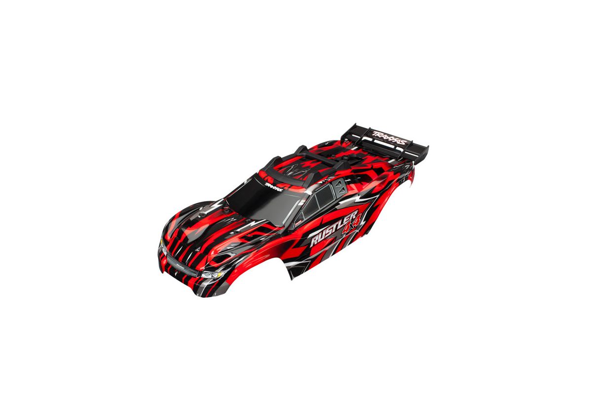 Kaross Rustler 4x4 Röd Komplett Clipless* 6718