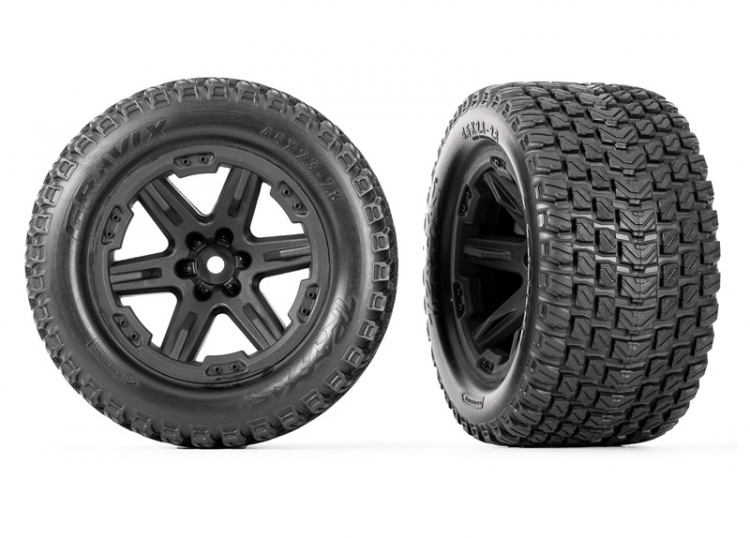 Däck & Fälg Talon Gravix / RXT Svart 2.8" 4WD TSM (2) 6764