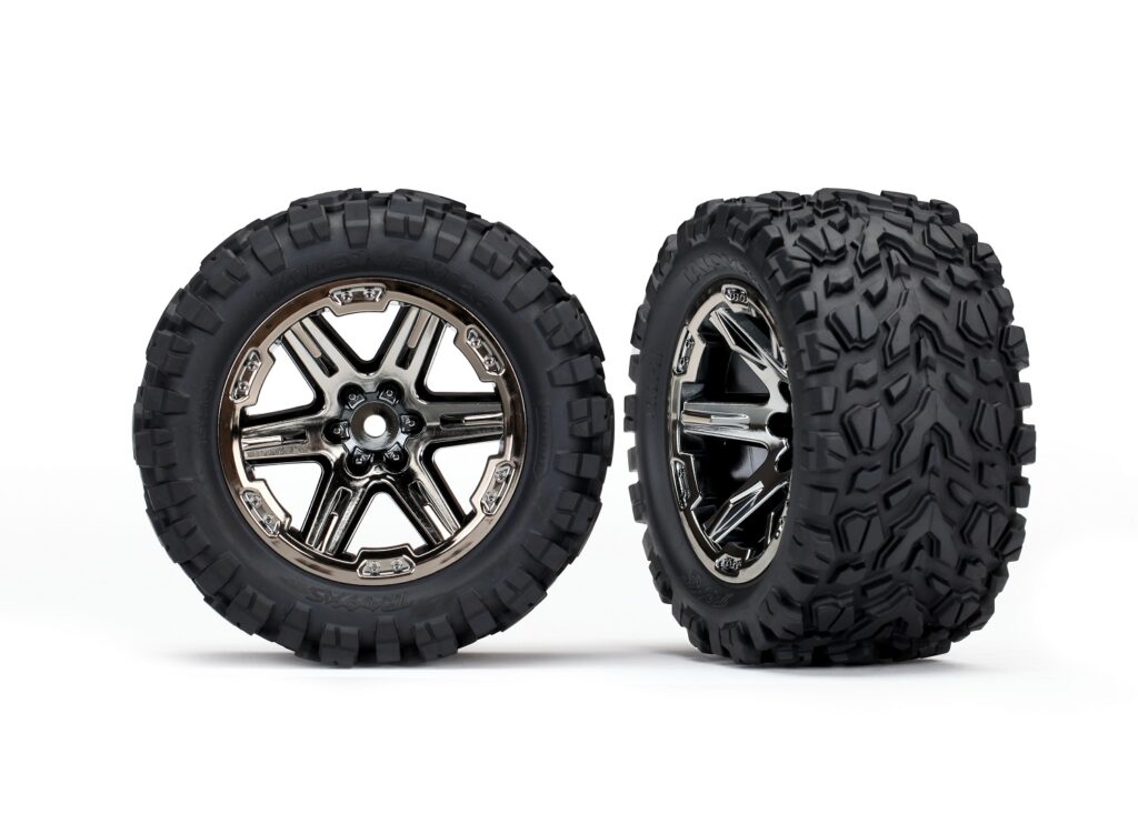Däck/fälg Talon Extreme/RXT Svart Krom 2.8" 4WD TSM (2)