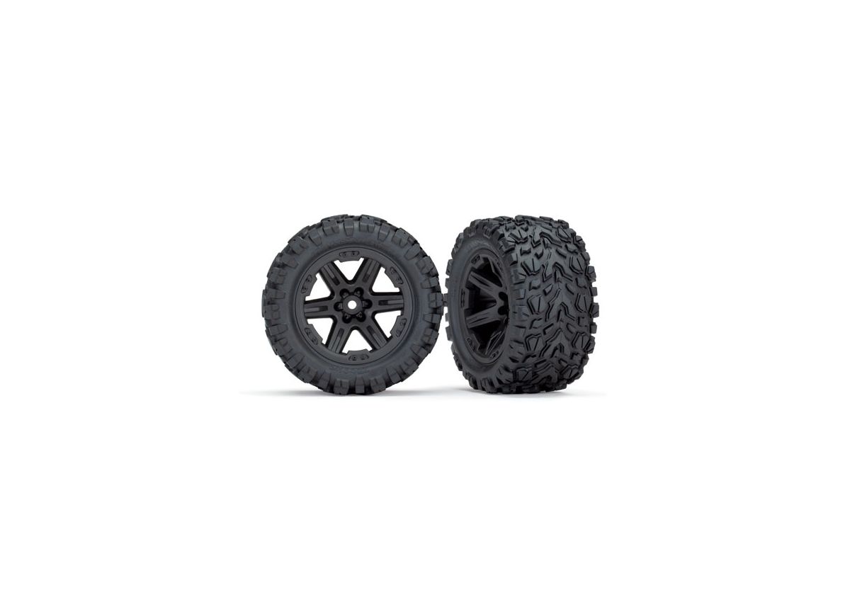 Däck/fälg Talon Extreme/RXT Svart 2.8" 2WD Bak TSM (2)