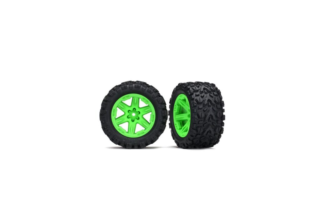 Däck/fälg Talon Extreme/RXT Grön 2.8" 2WD Bak TSM (2)