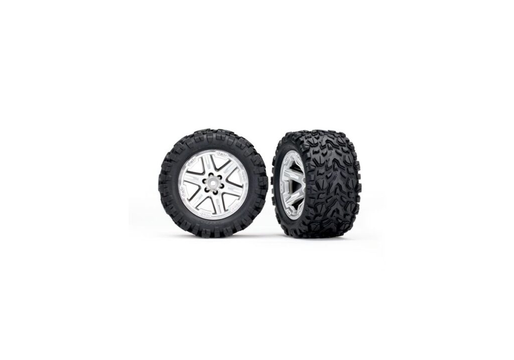 Däck/fälg Talon Extreme/RXT Matt Krom 2.8" 2WD Bak TSM (2)