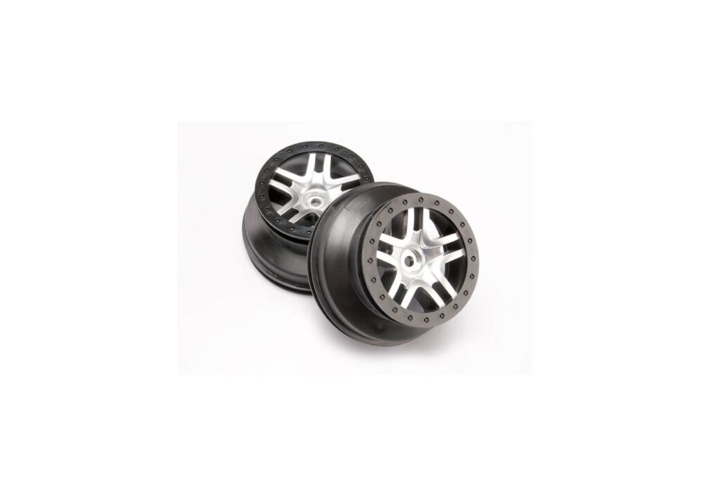 Fälg SCT Split-Spoke Krom-Svart 2.2/3.0" 4WD/2WD Bak (2)