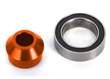 Kullager 10x15x4mm med Adapter Alu Orange 6893-ORNG