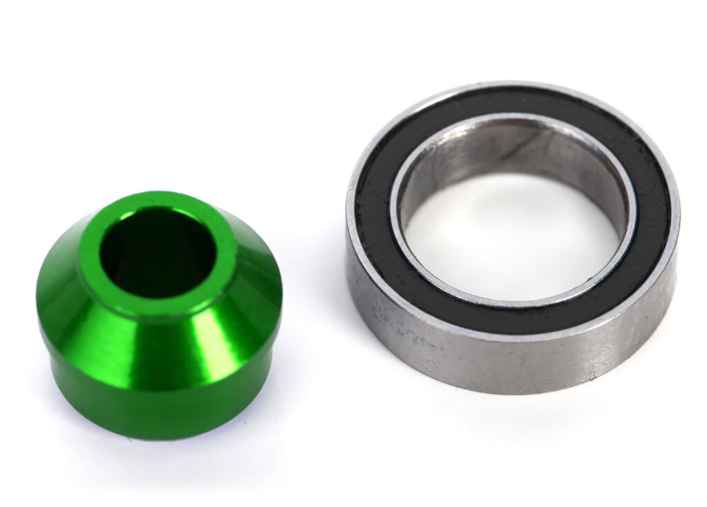 Kullager 10x15x4mm med Adapter Alu Grön 6893G