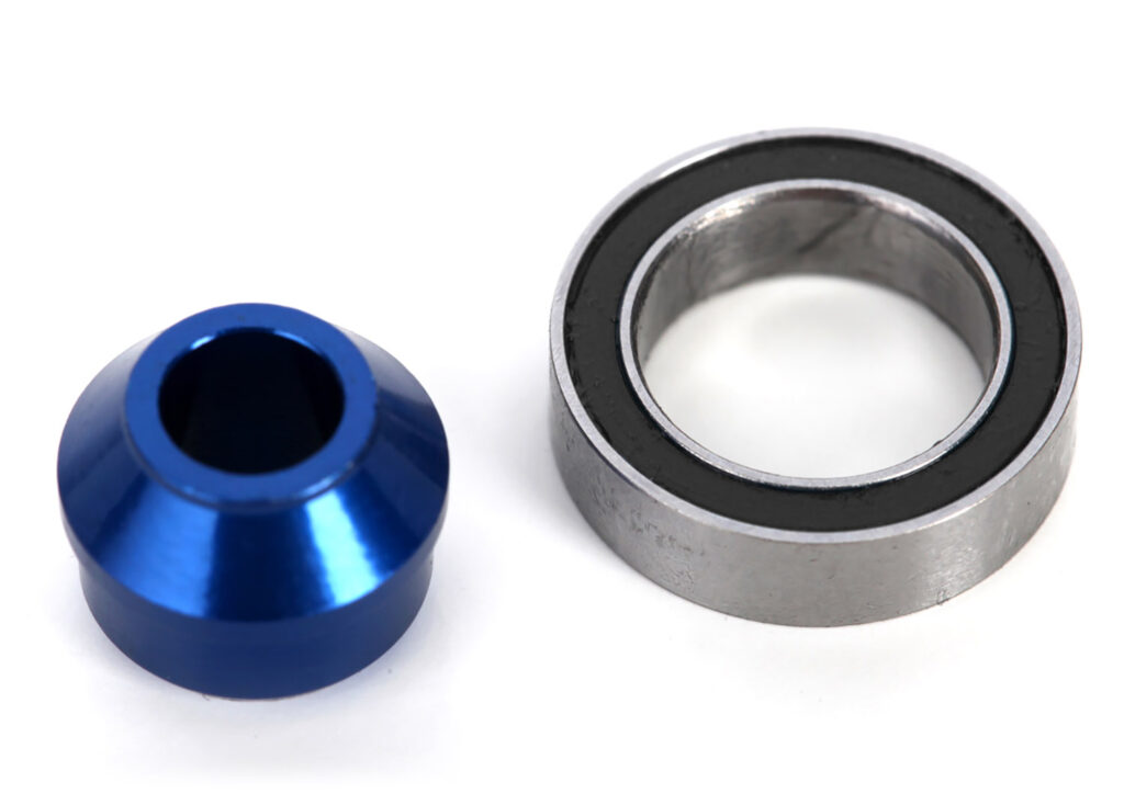 Kullager 10x15x4mm med Adapter Alu Blå 6893X