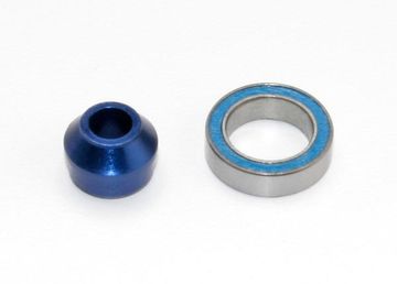 Kullager 10x15x4mm med Adapter Alu Blå 6893X
