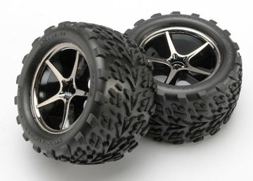 Däck & Fälg Talon/Gemini Svart Krom 2.2" 1/16 (2) 7174A