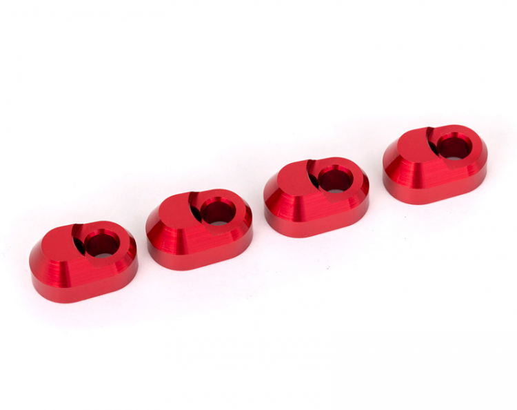 Hållare Stötdämparaxel Alu Röd (4) X-Maxx, XRT 7743-RED