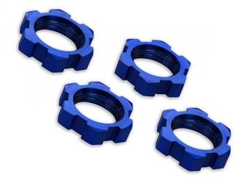 Hjulmutter 17mm Aluminium Blå (4) 7758