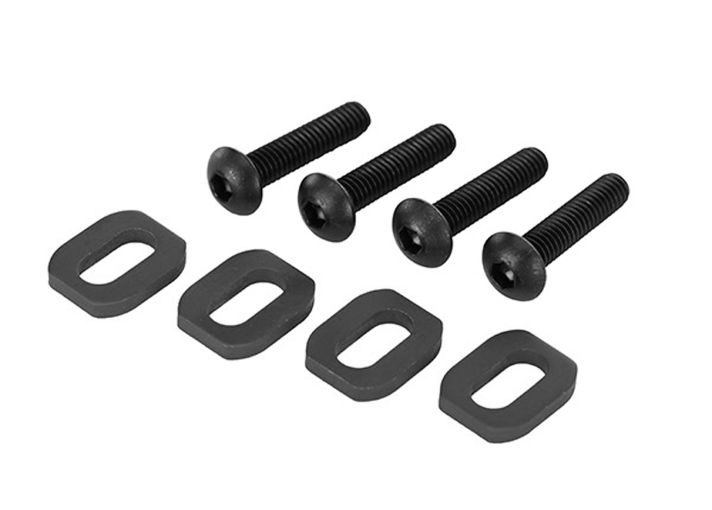 Brickor Motorfäste Alu Svart med Skruv (4) X-Maxx/XRT
