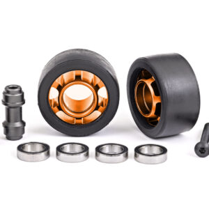 Wheeliebar-hjul alu orange X-Maxx/XRT/Maxx/Sledge (2)