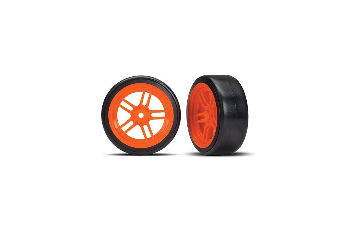 Däck & Fälg Drift 1.9" på Orange Ekerfälg Fram (2) 8376A